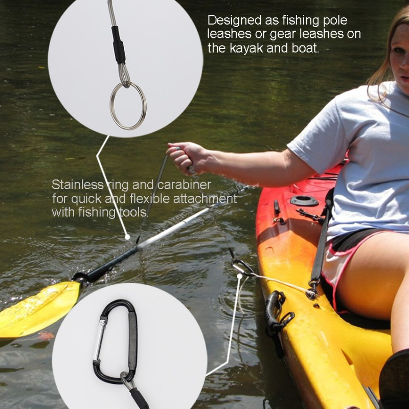 Ackibbik 6pcs Fishing Lanyard  - огляд і ціна Fishing Kayak Paddle Leash