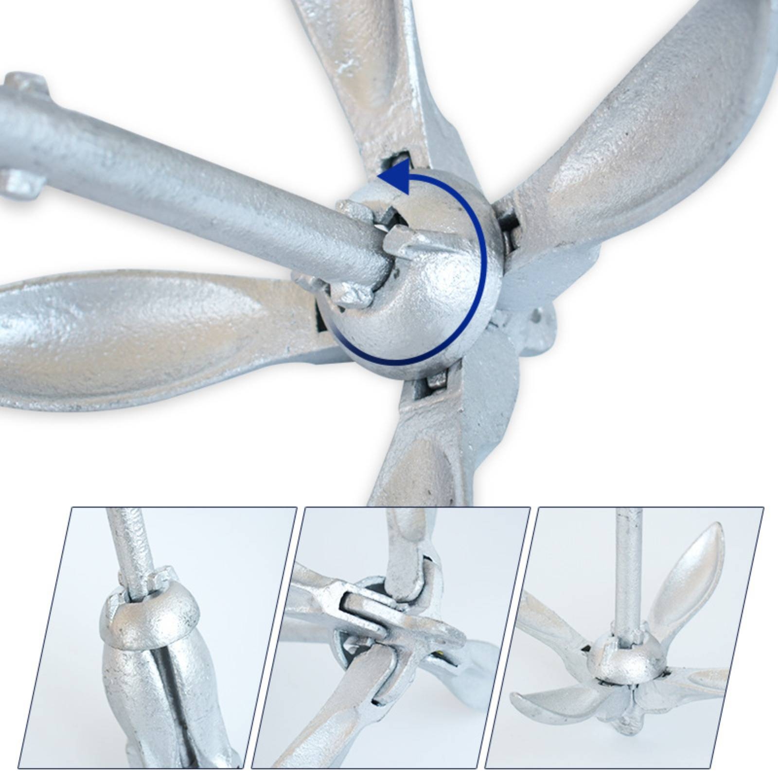 1.5 Kg Boat Anchor Rope Set Sp - огляд і ціна Fishing Kayak Anchor
