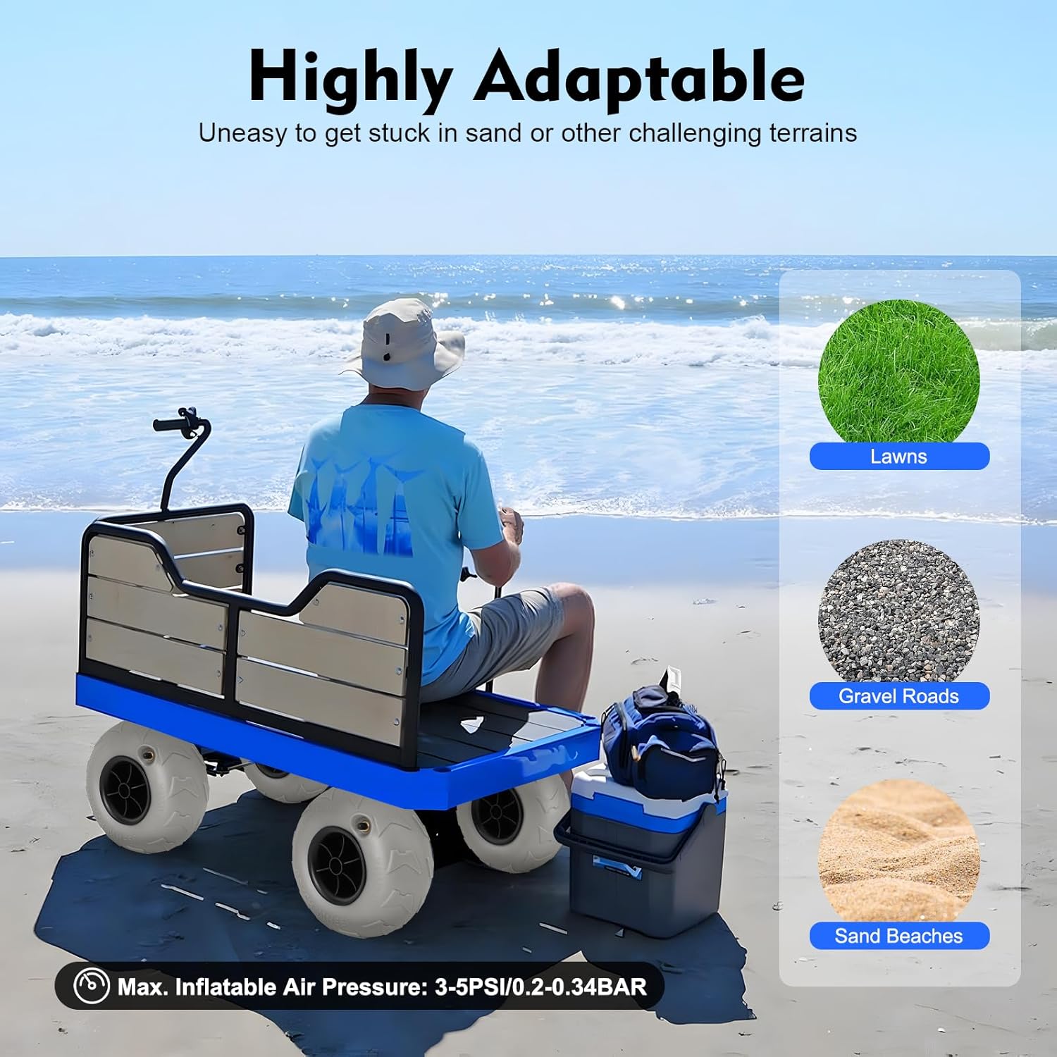 Beach Balloon Wheels 2 Pack 9  - огляд і ціна Fishing Kayak Cart