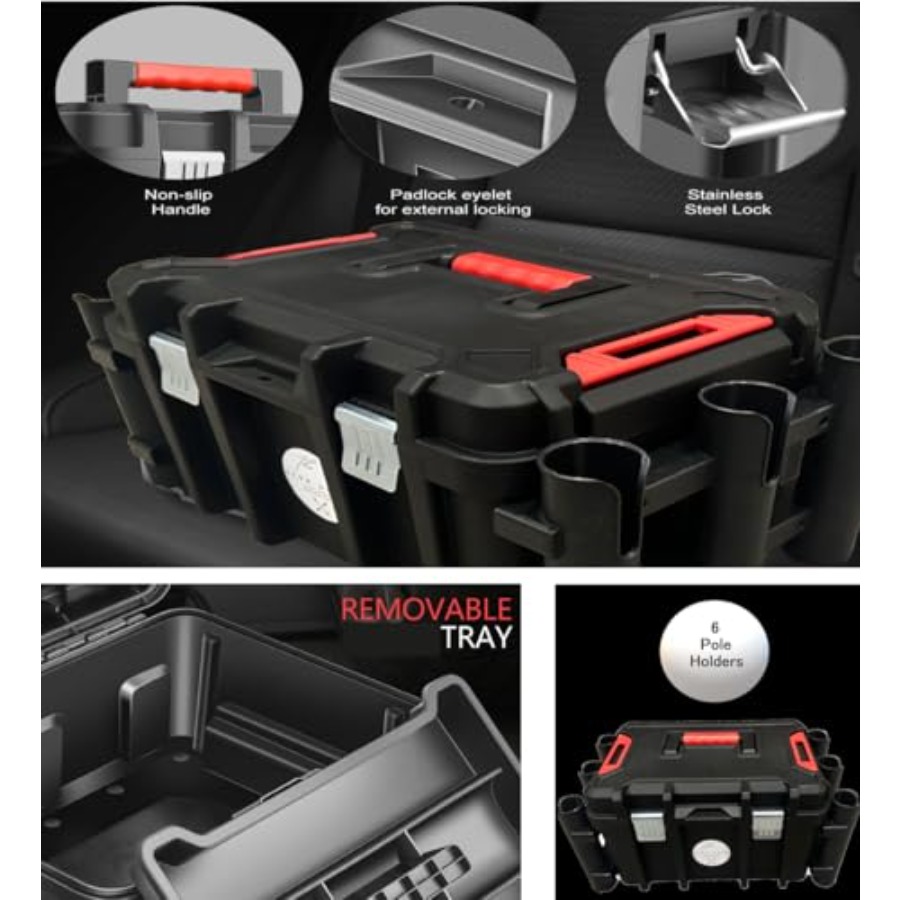Kayak Fishing Crate - 6 Integr - огляд і ціна Fishing Kayak Rod Holder