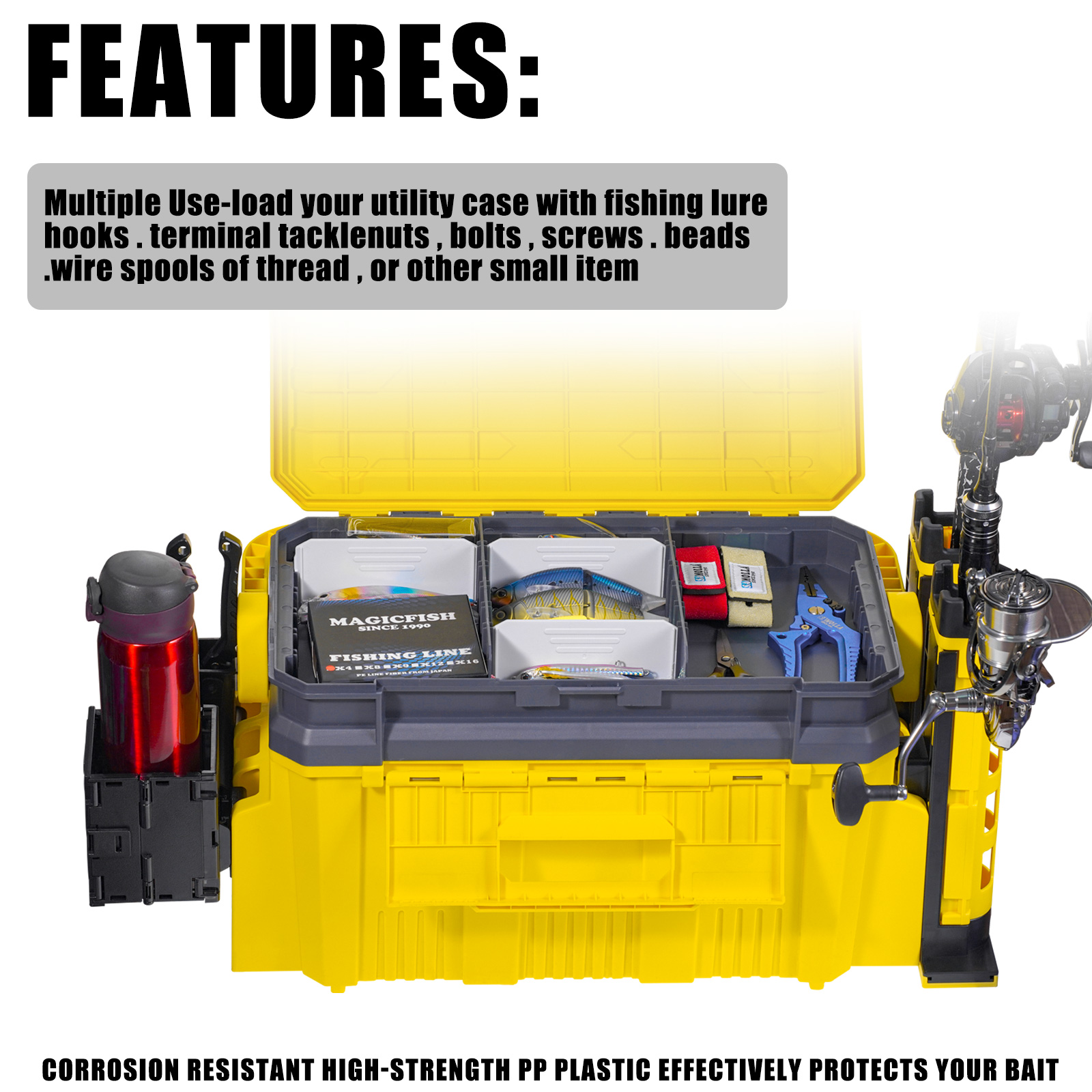 New Large Fishing Box Suit 19. - огляд і ціна Fishing Kayak Crate