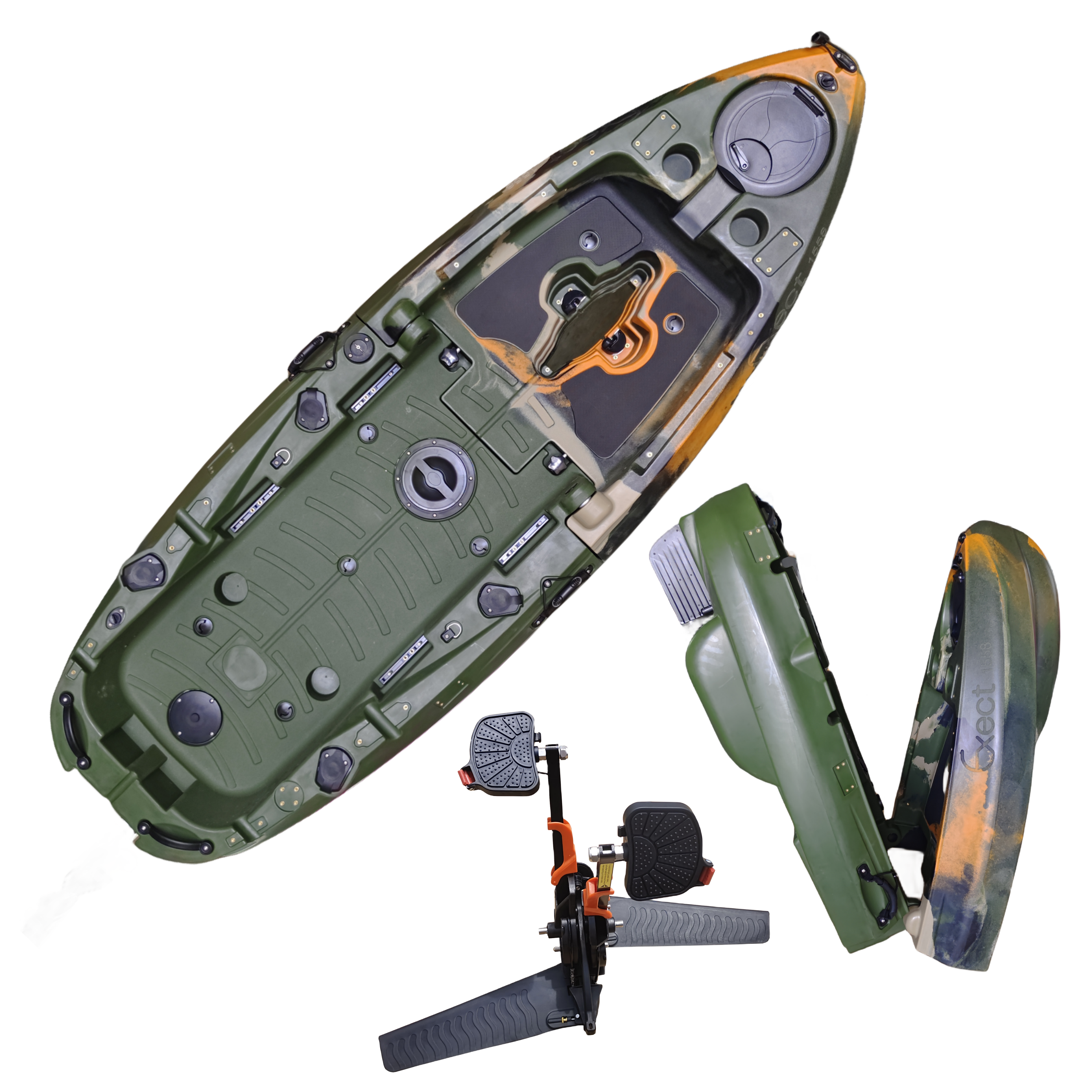 Plastic Kayak Pedal Kayak Fish - огляд і ціна Fishing Kayak Seat