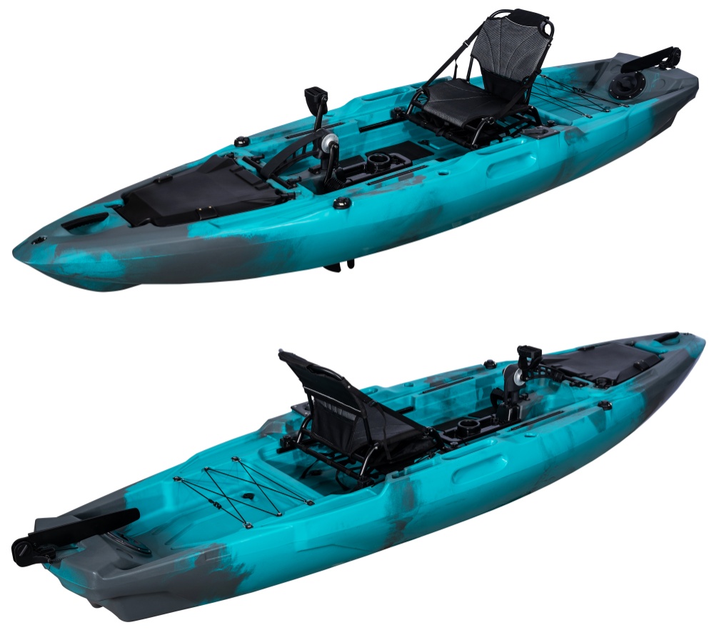 HDPE 12ft Single Person Ocean  - огляд і ціна Fishing Kayak Pedal Drive