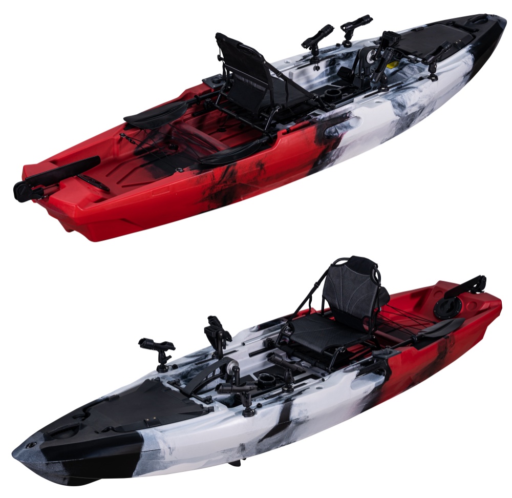 HDPE 12ft Single Person Ocean  - огляд і ціна Fishing Kayak Pedal Drive
