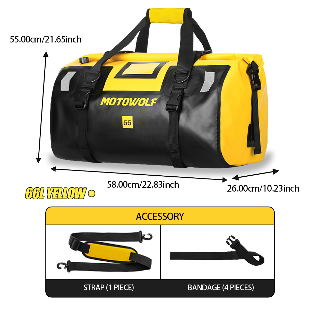 Waterproof Duffel Bag 40L/66L  - огляд і ціна Fishing Kayak Storage Bag