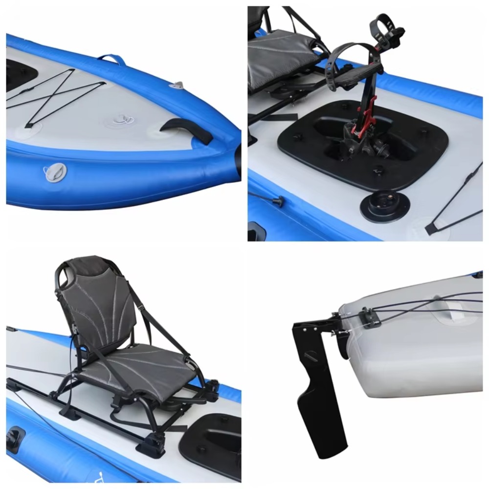 12ft Single Sit-On-Top Inflata - огляд і ціна Fishing Kayak Sit On Top