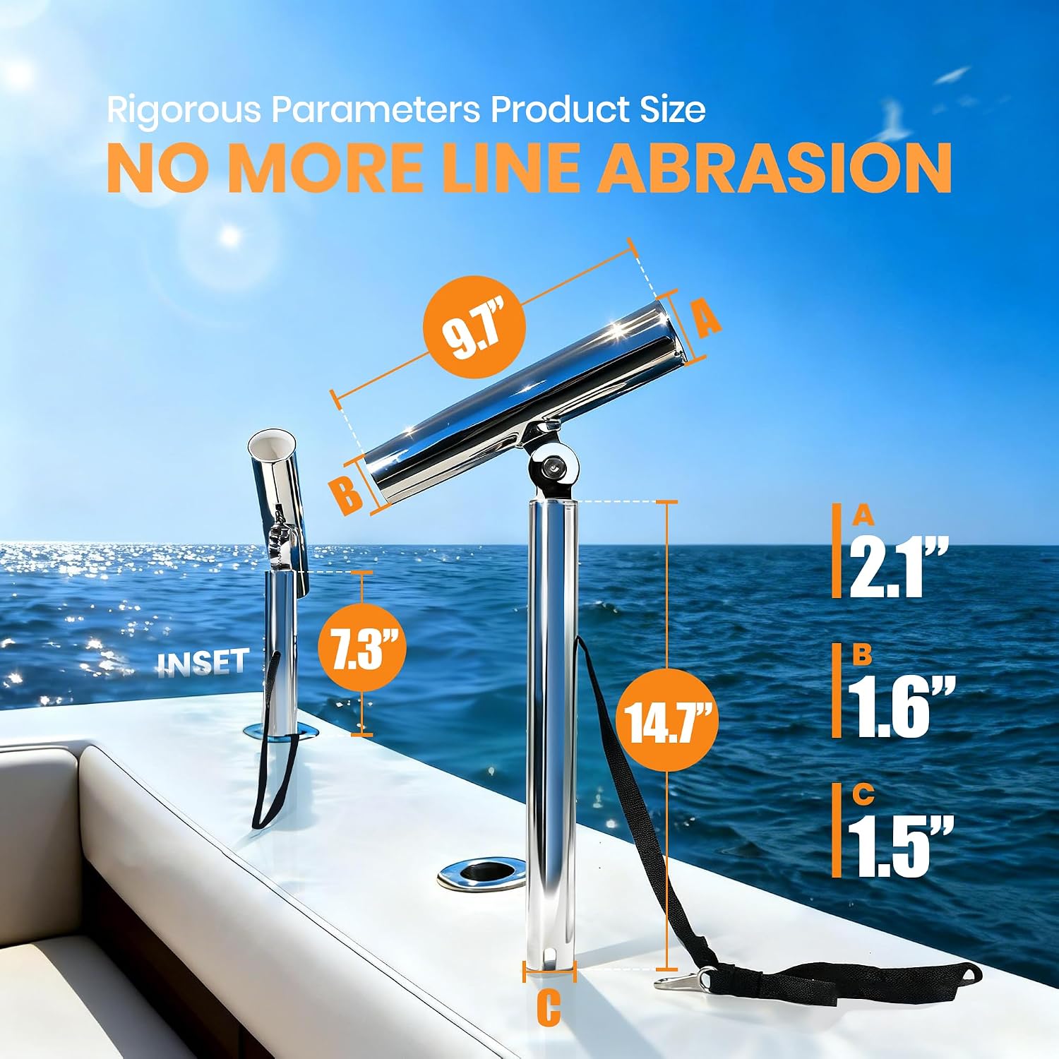 2-Pack Stainless Steel Outrigg - огляд і ціна Fishing Kayak Rod Holder