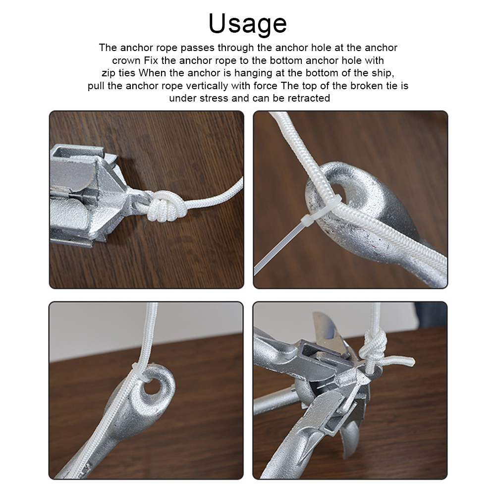 0.7KG 1.5KG Grapnel Anchor wit - огляд і ціна Fishing Kayak Anchor