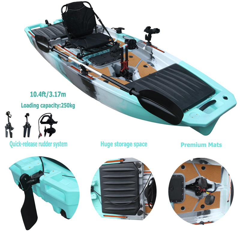 10FT Single Seat LLDPE Sit On  - огляд і ціна Fishing Kayak Sit In